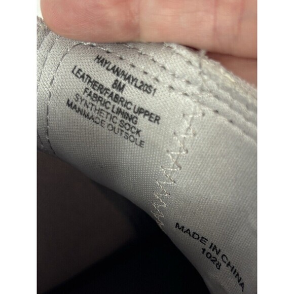 Steve Madden Hylan Haylan Boot Booties Light Grey Suede 8 Lug Sole - Picture 7 of 10